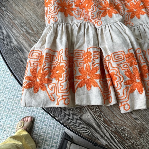 Maje Fancy Embroidered Floral Maxi Skirt Gorgeous elastic waist - Picture 4 of 10